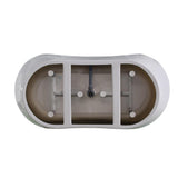 Mulhouse 71 in. Acrylic Flatbottom Freestanding Bathtub in White - Super Arbor