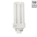 75W Equiv PL CFLNI Triple Tube 4-Pin Plug-in GX24Q-2 Base Compact Fluorescent CFL Light Bulb Bright White 3500K(50-Pack) - Super Arbor