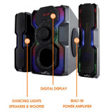 2.1-Channel Bluetooth Multimedia Wired Speaker Stereo Shelf System - Super Arbor