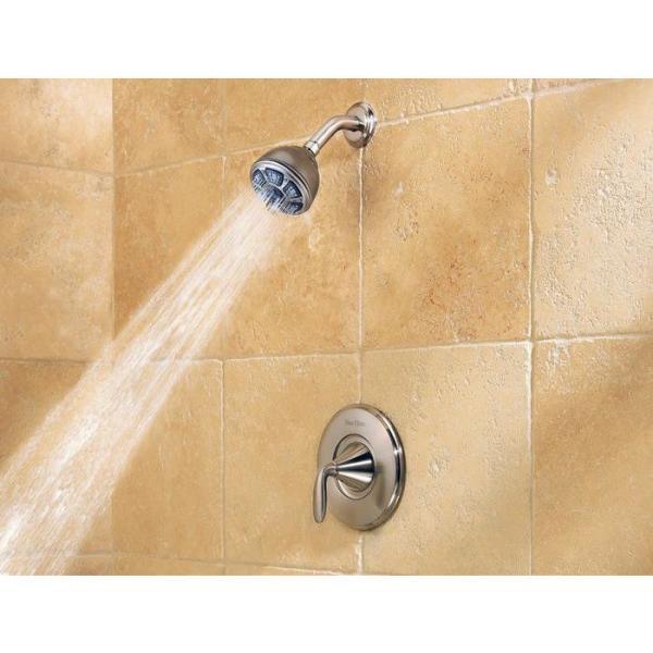 Pasadena Single-Handle 4-Spray Tub and Shower Faucet in Brushed Nickel (Valve Included) - Super Arbor