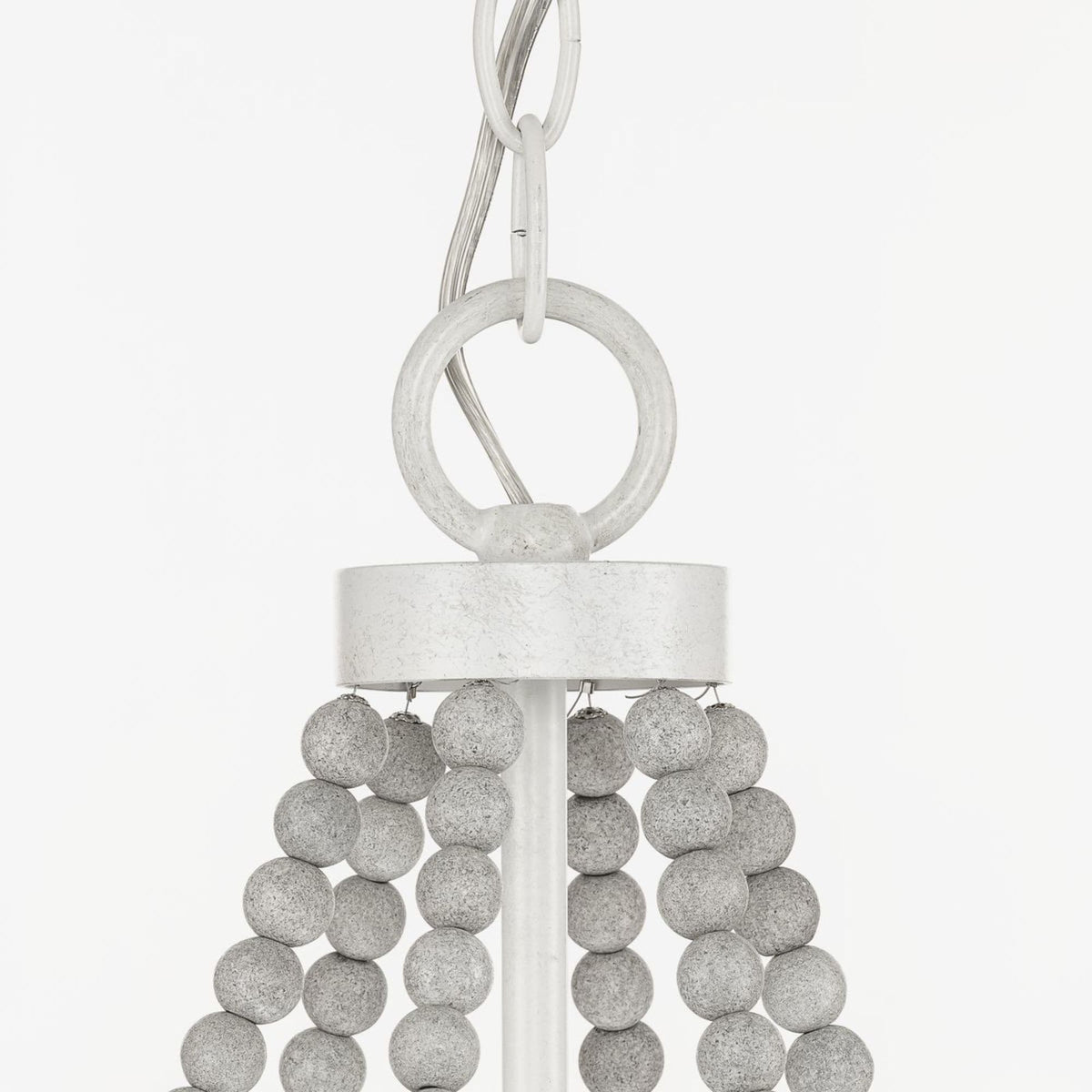 Progress Lighting Bisset 4-Light White Coastal Chandelier