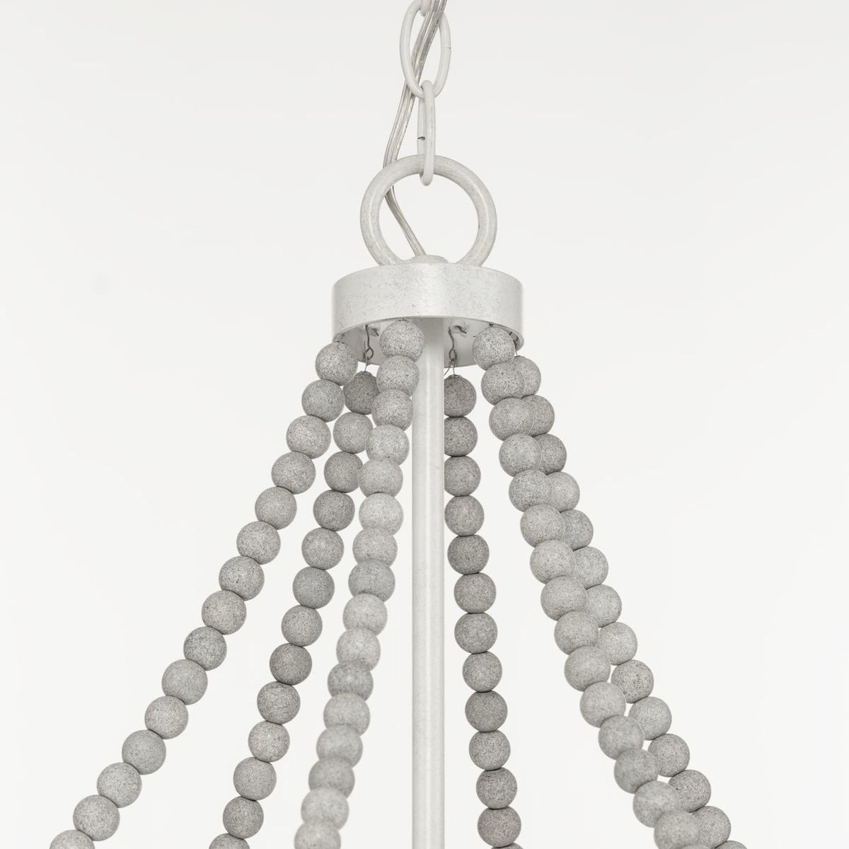 Progress Lighting Bisset 4-Light White Coastal Chandelier