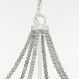Progress Lighting Bisset 4-Light White Coastal Chandelier
