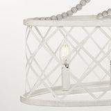 Progress Lighting Bisset 5-Light White Coastal Chandelier