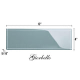 Giorbello Classic Premium Slate 4-in x 12-in Glossy Glass Subway Wall Tile (5-sq. ft/ Carton)