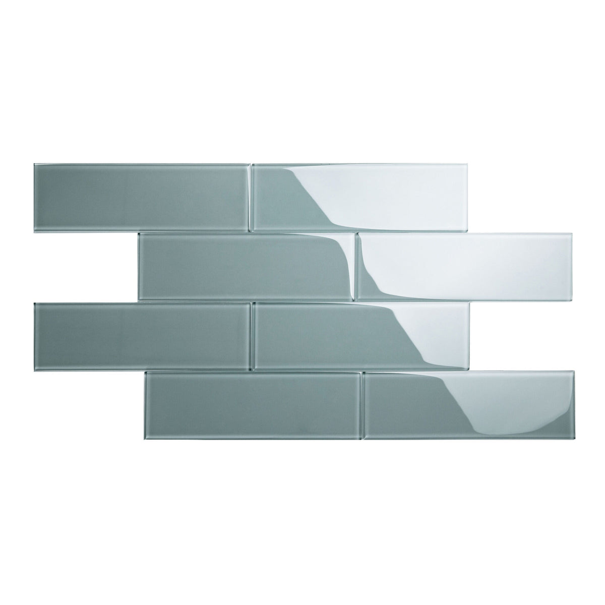 Giorbello Classic Premium Slate 4-in x 12-in Glossy Glass Subway Wall Tile (5-sq. ft/ Carton)