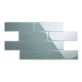 Giorbello Classic Premium Slate 4-in x 12-in Glossy Glass Subway Wall Tile (5-sq. ft/ Carton)