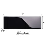 Giorbello Classic Premium Black 4-in x 12-in Glossy Glass Subway Wall Tile (5-sq. ft/ Carton)