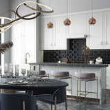 Giorbello Classic Premium Black 4-in x 12-in Glossy Glass Subway Wall Tile (5-sq. ft/ Carton)