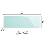 Giorbello Classic Premium Baby Blue 4-in x 12-in Glossy Glass Subway Wall Tile (5-sq. ft/ Carton)
