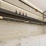 Giorbello Classic Premium Light Taupe 4-in x 12-in Glossy Glass Subway Wall Tile (5-sq. ft/ Carton)
