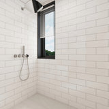 Giorbello Classic Premium Alabaster White 4-in x 12-in Glossy Glass Subway Wall Tile (5-sq. ft/ Carton)