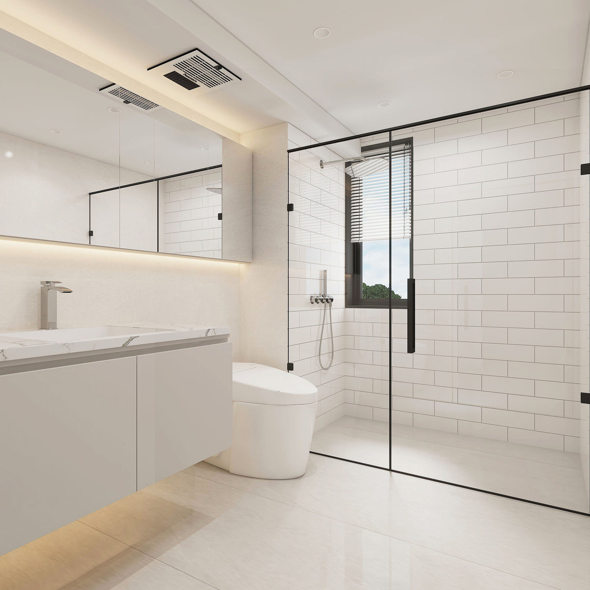 Giorbello (Sample) 4x12 glass subway tiles Alabaster White 4-in x 12-in Glossy Glass Brick Subway Wall Tile