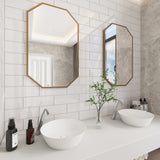 Giorbello (Sample) 4x12 glass subway tiles Alabaster White 4-in x 12-in Glossy Glass Brick Subway Wall Tile