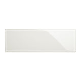 Giorbello (Sample) 4x12 glass subway tiles Alabaster White 4-in x 12-in Glossy Glass Brick Subway Wall Tile