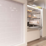 Giorbello (Sample) 4x12 glass subway tiles Rose Pale Pink 4-in x 12-in Glossy Glass Brick Subway Wall Tile
