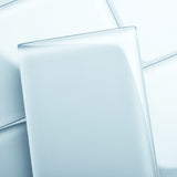 Giorbello (Sample) 4x12 glass subway tiles Morning Sky Blue 4-in x 12-in Glossy Glass Brick Subway Wall Tile
