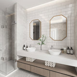Giorbello Classic Premium Agreeable Gray 4-in x 12-in Glossy Glass Subway Wall Tile (5-sq. ft/ Carton)