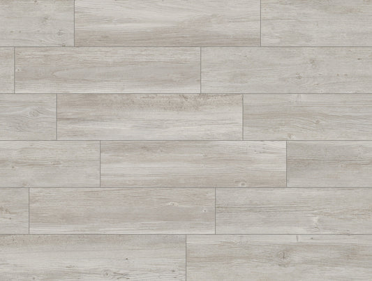 Style Selections Woods Vintage Gray 6-in x 24-in Porcelain Wood Look Floor Tile (Common: 6-in x 24-in; Actual: 5.84-in x 23.5-in)