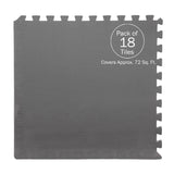 Stalwart 0.5-in W x 24-in L x 0.5-in T Interlocking Foam Gym Floor Tile (72-sq ft) (18-Pack)