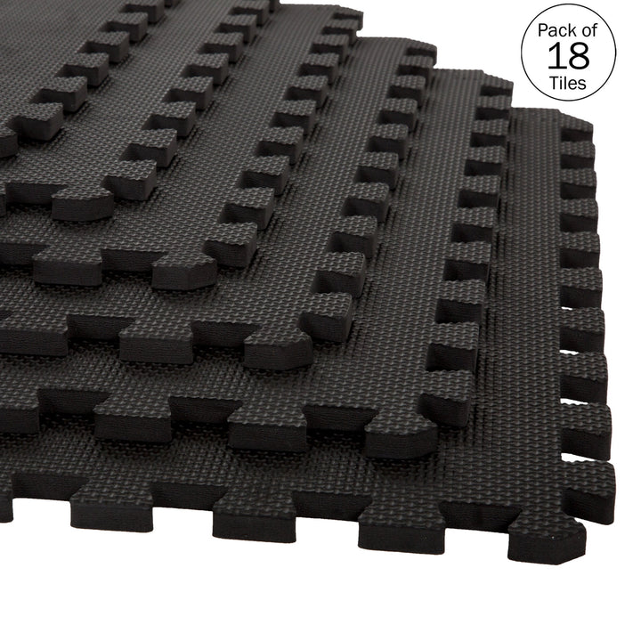 Stalwart 24-in W x 24-in L x 0.5-in T Interlocking Foam Gym Floor Tile (72-sq ft) (18-Pack)