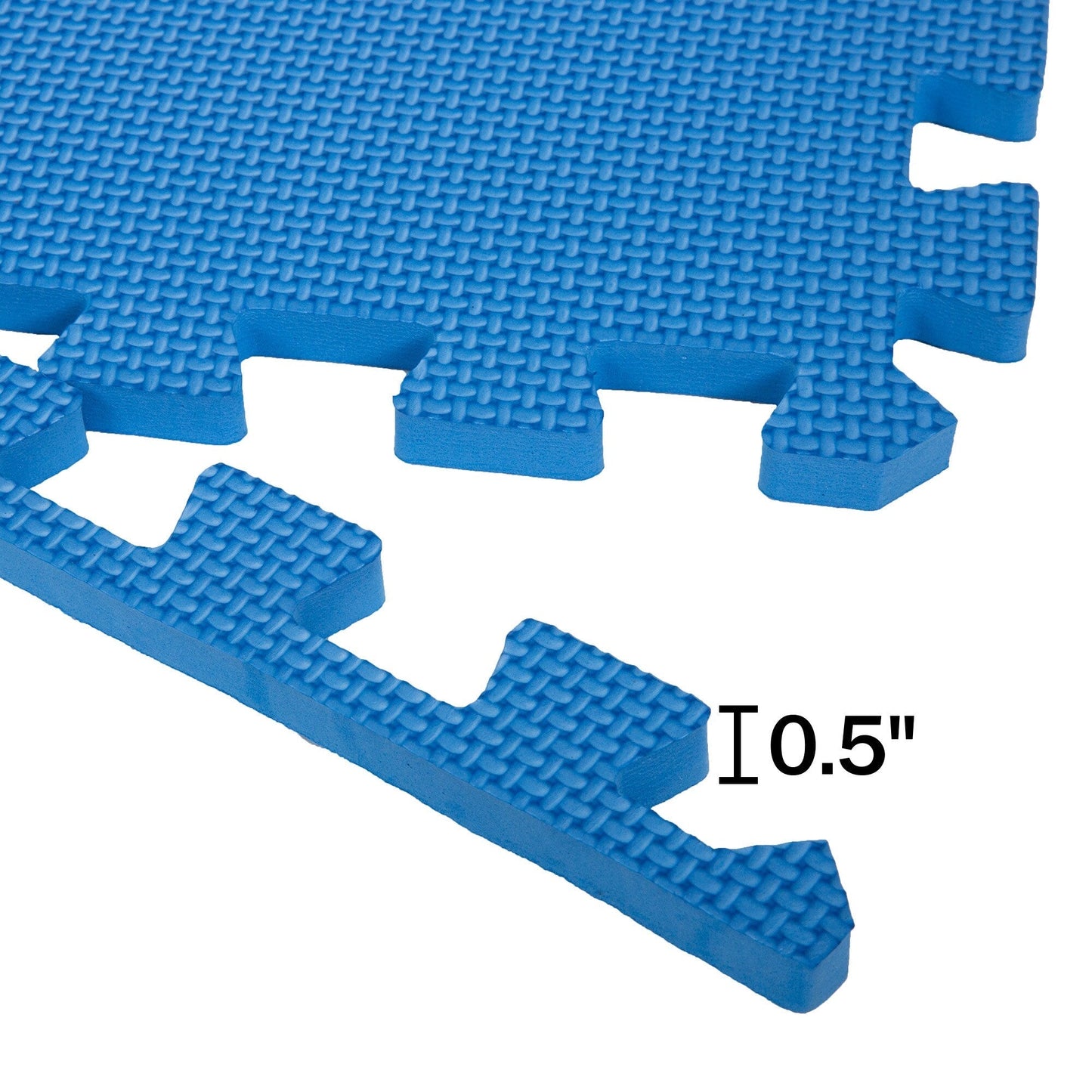 Stalwart 24-in W x 24-in L x 0.5-in T Interlocking Foam Gym Floor Tile (32-sq ft) (8-Pack)