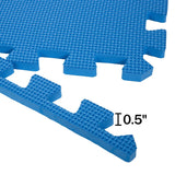 Stalwart 24-in W x 24-in L x 0.5-in T Interlocking Foam Gym Floor Tile (32-sq ft) (8-Pack)