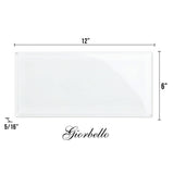 Giorbello Classic Premium Bright White 6-in x 12-in Glossy Glass Subway Wall Tile (5-sq. ft/ Carton)