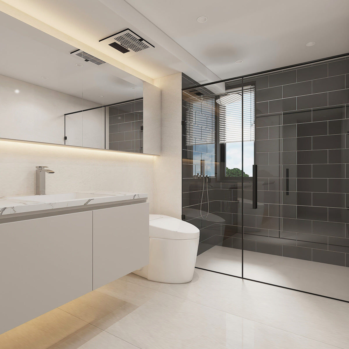 Giorbello Classic Premium Black 6-in x 12-in Glossy Glass Subway Wall Tile (5-sq. ft/ Carton)