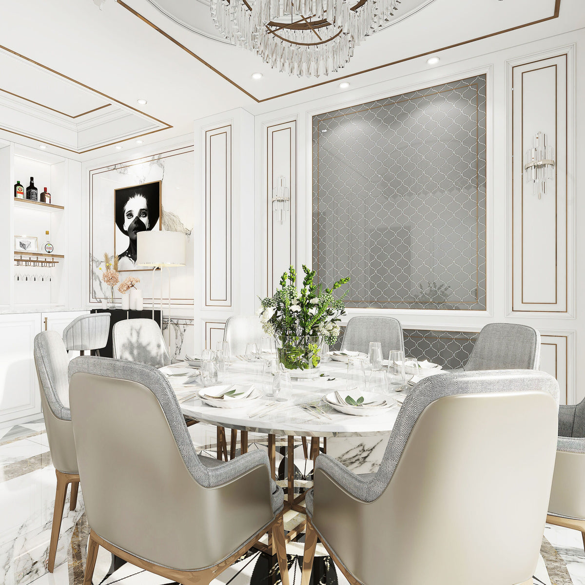 Giorbello (Sample) Glass Arabesque Tiles True Gray 4-1/2-in x 4-1/2-in Glossy Glass Lantern Subway Wall Tile