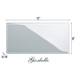 Giorbello Classic Premium True Gray 6-in x 12-in Glossy Glass Subway Wall Tile (5-sq. ft/ Carton)