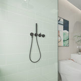 Giorbello Classic Premium Winter Sage 6-in x 12-in Glossy Glass Subway Wall Tile (5-sq. ft/ Carton)