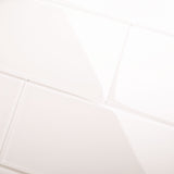 Giorbello Classic Premium Rose Pale Pink 6-in x 12-in Glossy Glass Subway Wall Tile (5-sq. ft/ Carton)