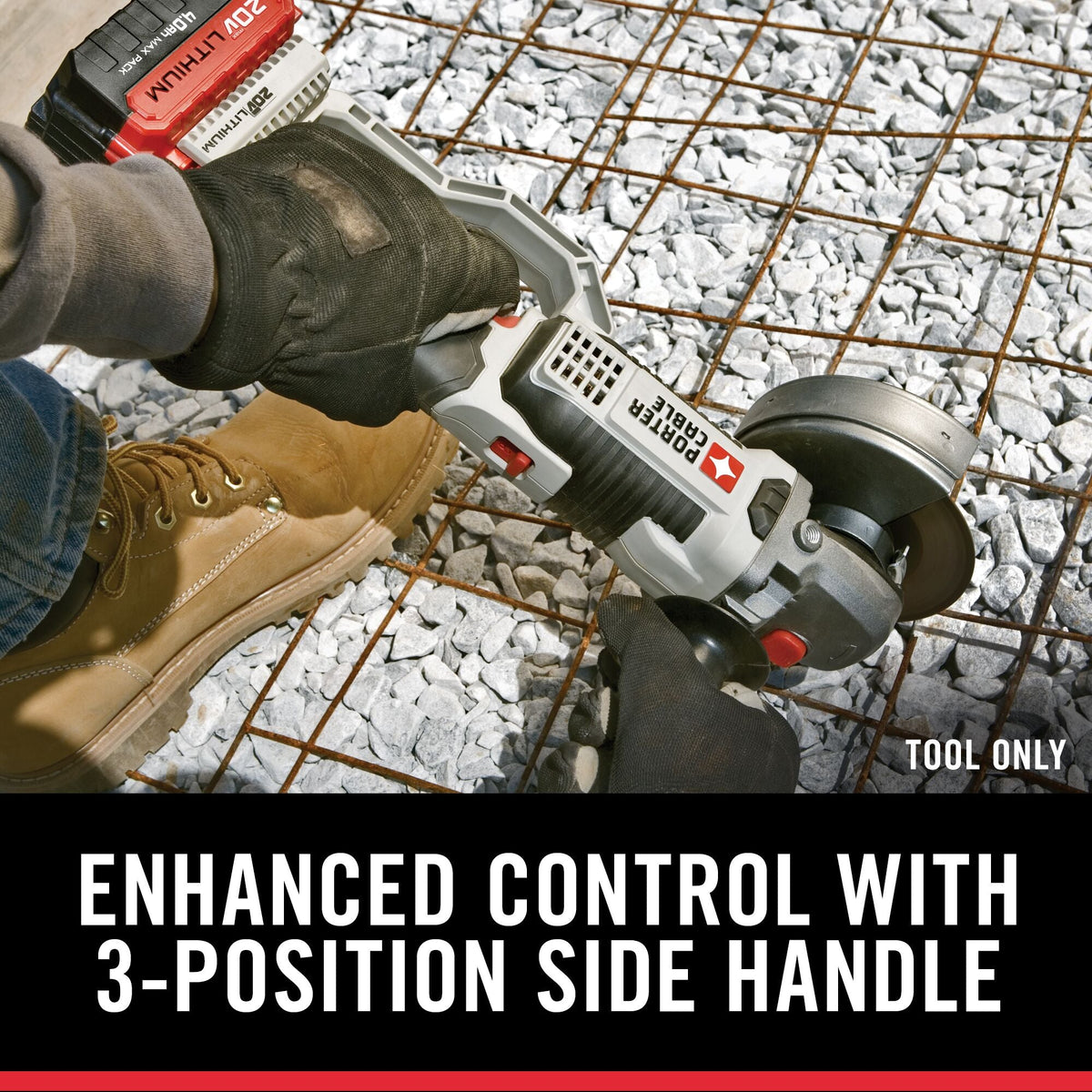 PORTER-CABLE 4.5-in 20-Volt Max Trigger Switch Cordless Angle Grinder