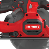 CRAFTSMAN V20 20-Volt Max 6-1/2-in Cordless Circular Saw with Brake and Metal Shoe, Kit with Battery & Charger