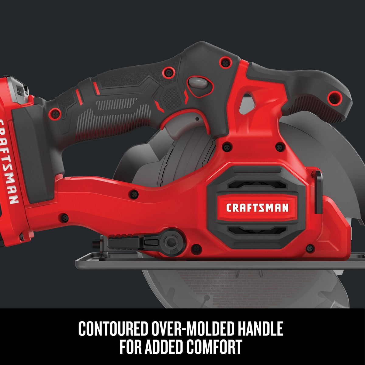 CRAFTSMAN V20 20-Volt Max 6-1/2-in Cordless Circular Saw with Brake and Metal Shoe, Kit with Battery & Charger