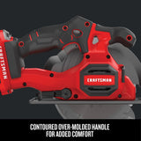 CRAFTSMAN V20 20-Volt Max 6-1/2-in Cordless Circular Saw with Brake and Metal Shoe, Kit with Battery & Charger