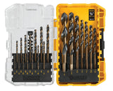 DEWALT 21-Piece Assorted Black & Gold Coated HSS Twist Drill Bit Set