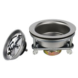 Keeney 3.5-in Chrome Stainless Steel Rust-Resistant Sink Strainer with Lock Mount & Basket (Model K5416)