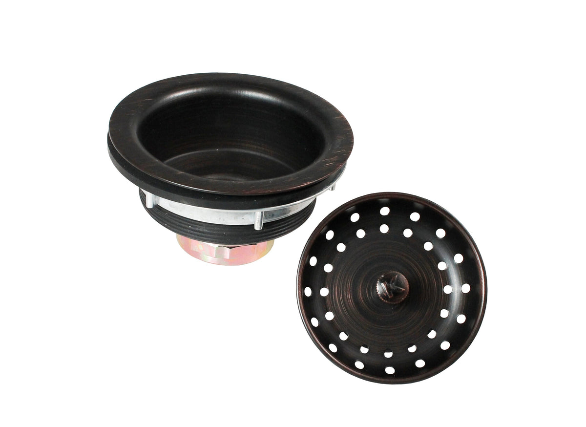 Keeney 3.5-in Oil-Rubbed Bronze Stainless Steel Rust-Resistant Kitchen Sink Strainer Basket with Basket Included