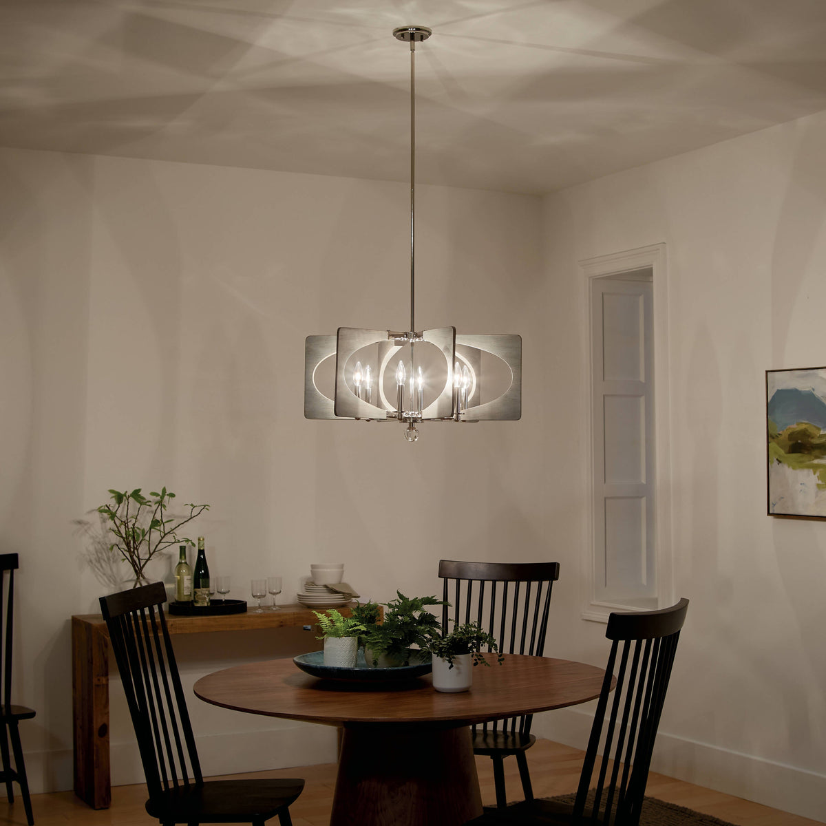 Kichler Alscar 6-Light Polished Nickel Transitional Chandelier