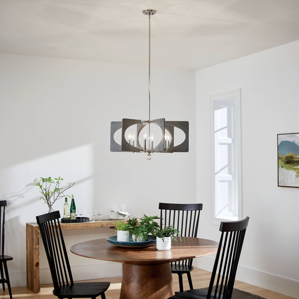 Kichler Alscar 6-Light Polished Nickel Transitional Chandelier