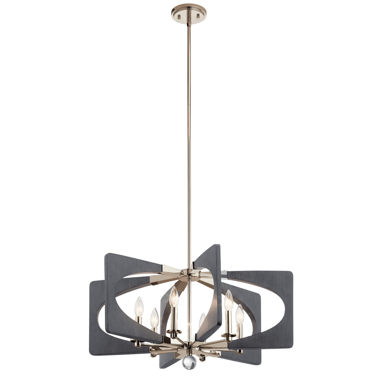Kichler Alscar 6-Light Polished Nickel Transitional Chandelier