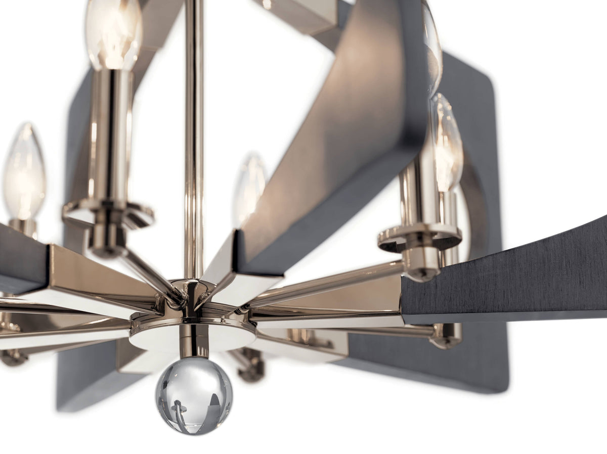 Kichler Alscar 6-Light Polished Nickel Transitional Chandelier