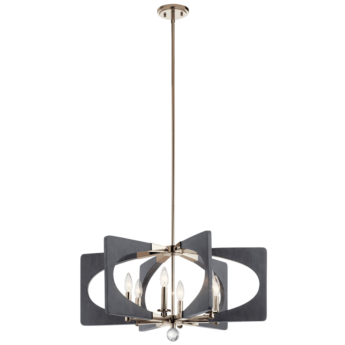 Kichler Alscar 6-Light Polished Nickel Transitional Chandelier