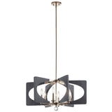 Kichler Alscar 6-Light Polished Nickel Transitional Chandelier
