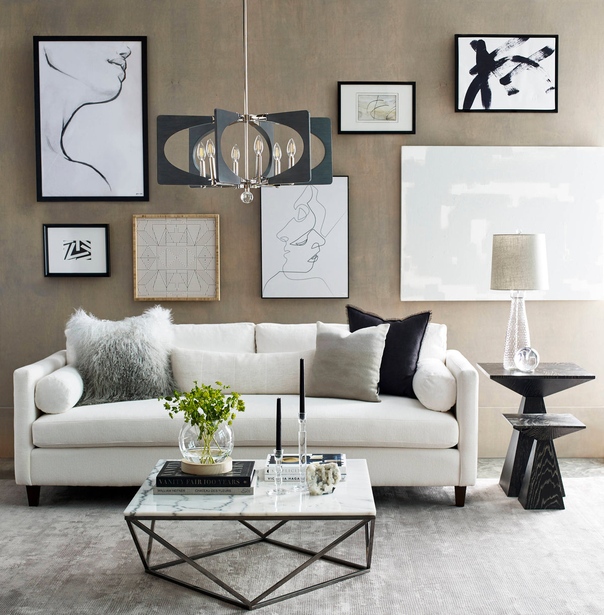 Kichler Alscar 6-Light Polished Nickel Transitional Chandelier