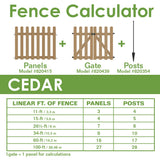 YARDLINK 2.83-ft x 3.6-ft Brown Dog Ear Spaced Picket No Dig Wood Fence Gate