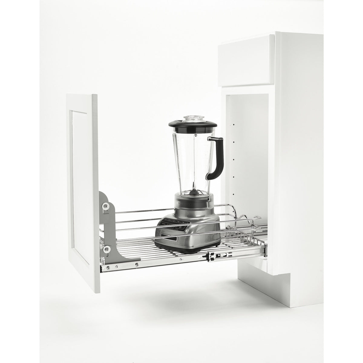 Rev-A-Shelf RV-DM17KIT-5 Metal Pull-Out Trash Can / Basket Door-Mount Kit, Gray/Silver