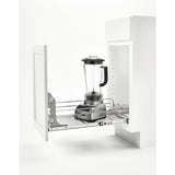 Rev-A-Shelf RV-DM17KIT-5 Metal Pull-Out Trash Can / Basket Door-Mount Kit, Gray/Silver